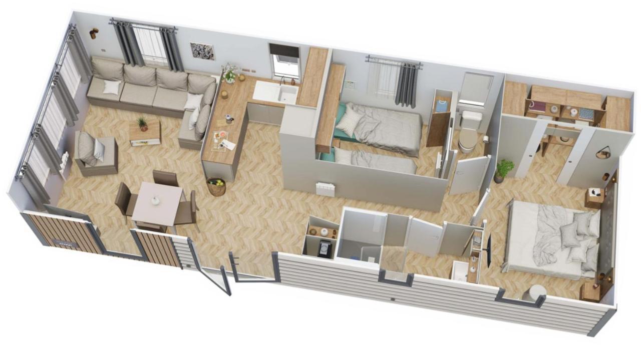 Grand Mobile-Home 45M2 Au Calme Et Au Bord De Mer Saint-Brévin-les-Pins Exteriér fotografie